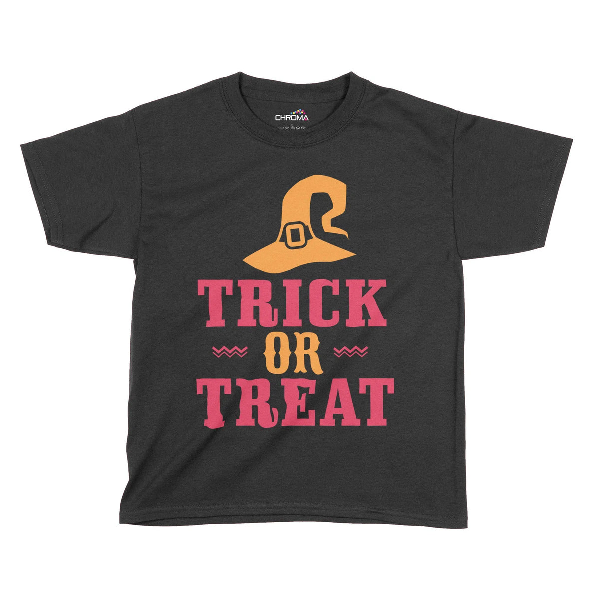 Trick Or Treat Wizard Halloween Kids T-Shirt | Premium Halloween Cloth Chroma Clothing