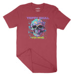 Trippy Skull Stay Weird Unisex Adult T-Shirt Chroma Clothing