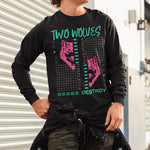 Two Wolves | Long-Sleeve T-Shirt | Premium Quality Streetwear Chroma Clothing