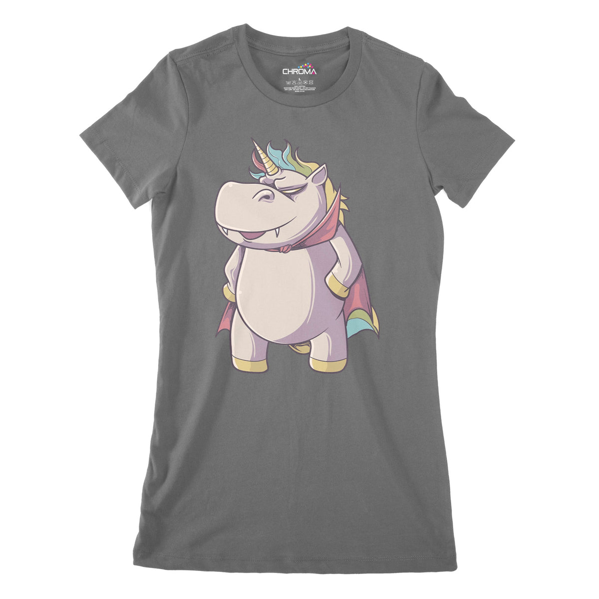 Vampire Unicorn Women's Classic Fitted T-Shirt | Premium Halloween Clo Chroma Clothing