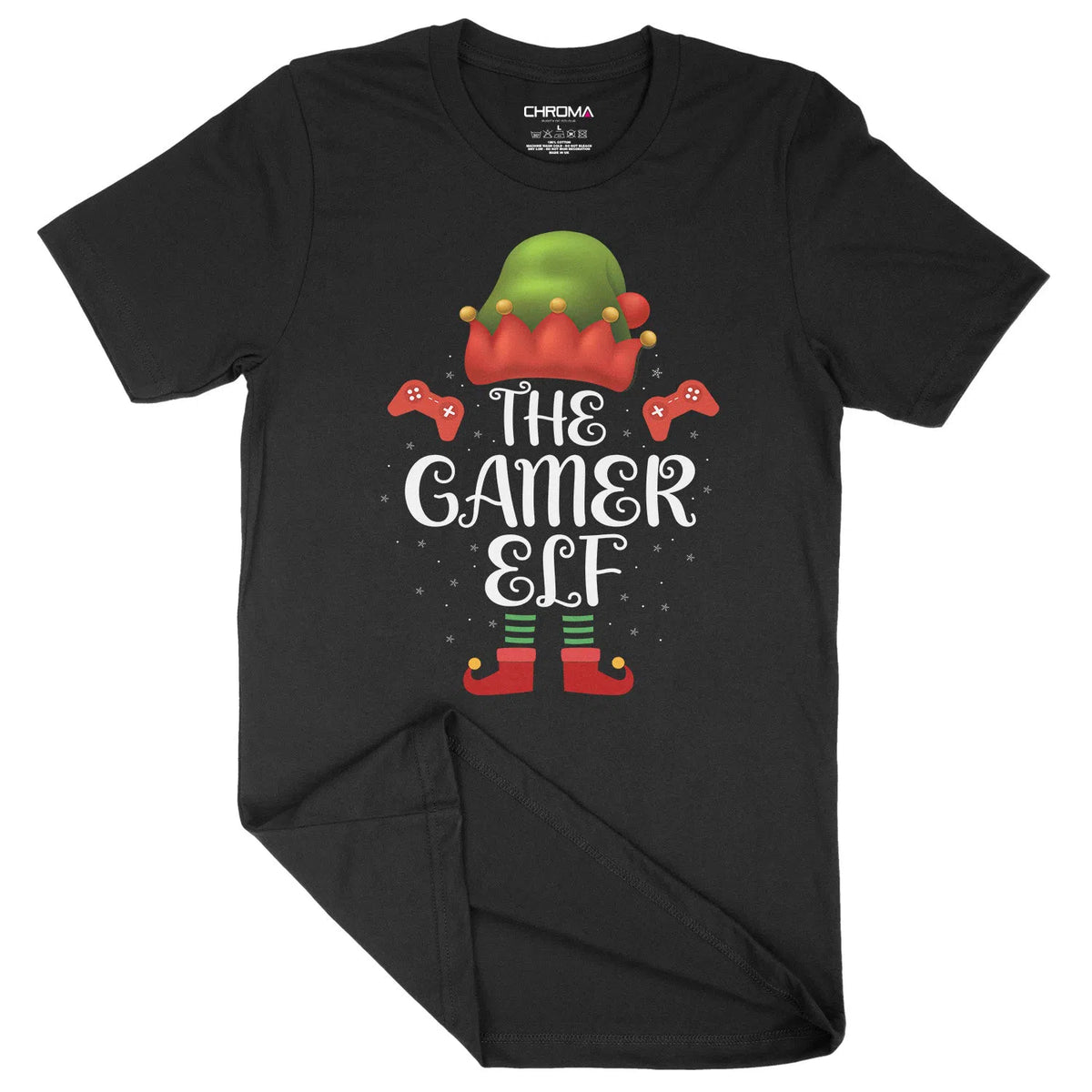 The Gamer Elf Festive Fun | Unisex Christmas T-Shirt Chroma Clothing