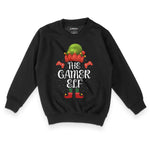 Gamer Elf Festive Fun | Kid's Christmas Sweatshirt Chroma Clothing