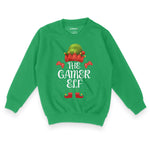 Gamer Elf Festive Fun | Kid's Christmas Sweatshirt Chroma Clothing