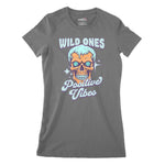 Wild Ones Positive Vibes Women's Classic Fitted T-Shirt Chroma Clothing