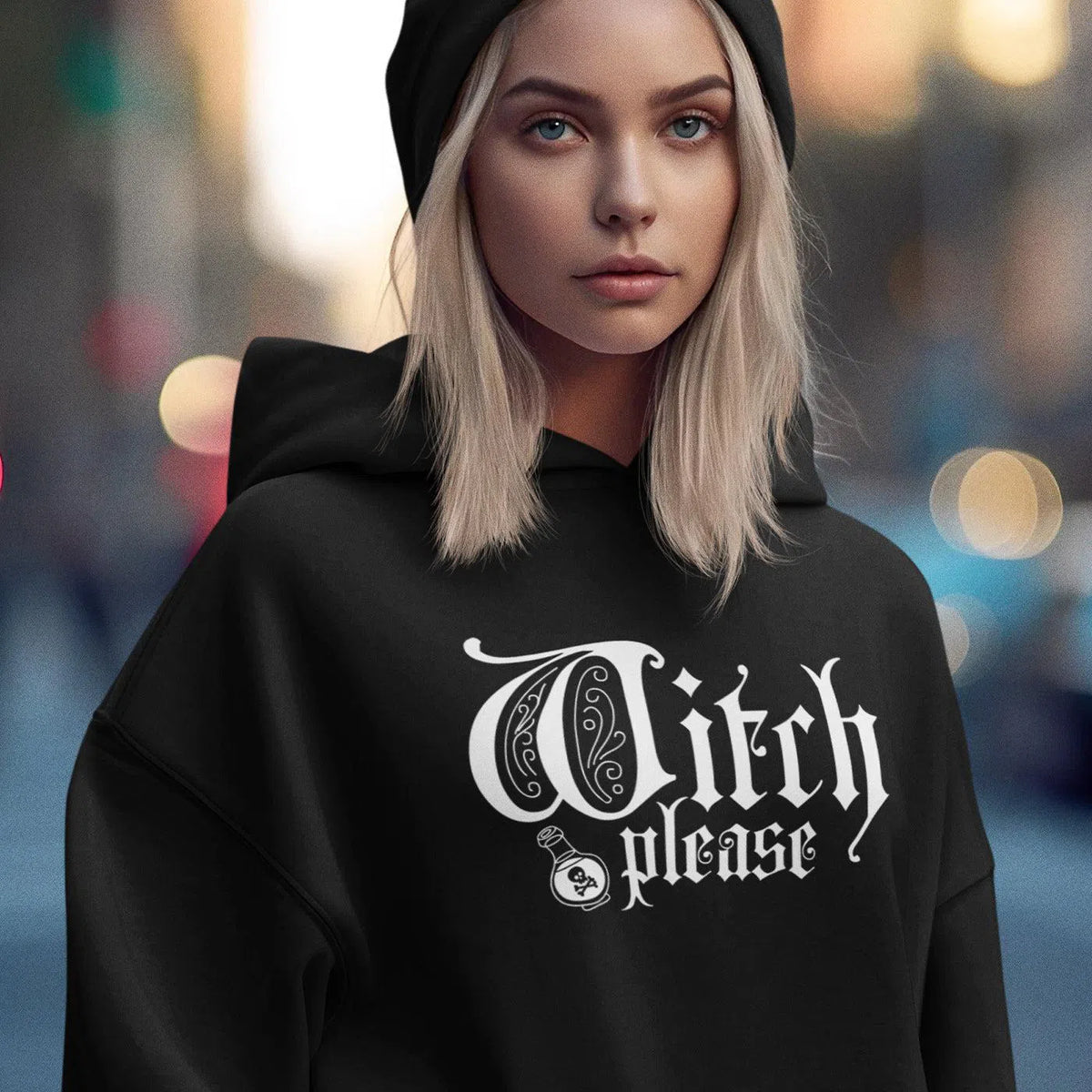 Witch Please Halloween Unisex Adult Pullover Hoodie | Premium Hallowee Chroma Clothing