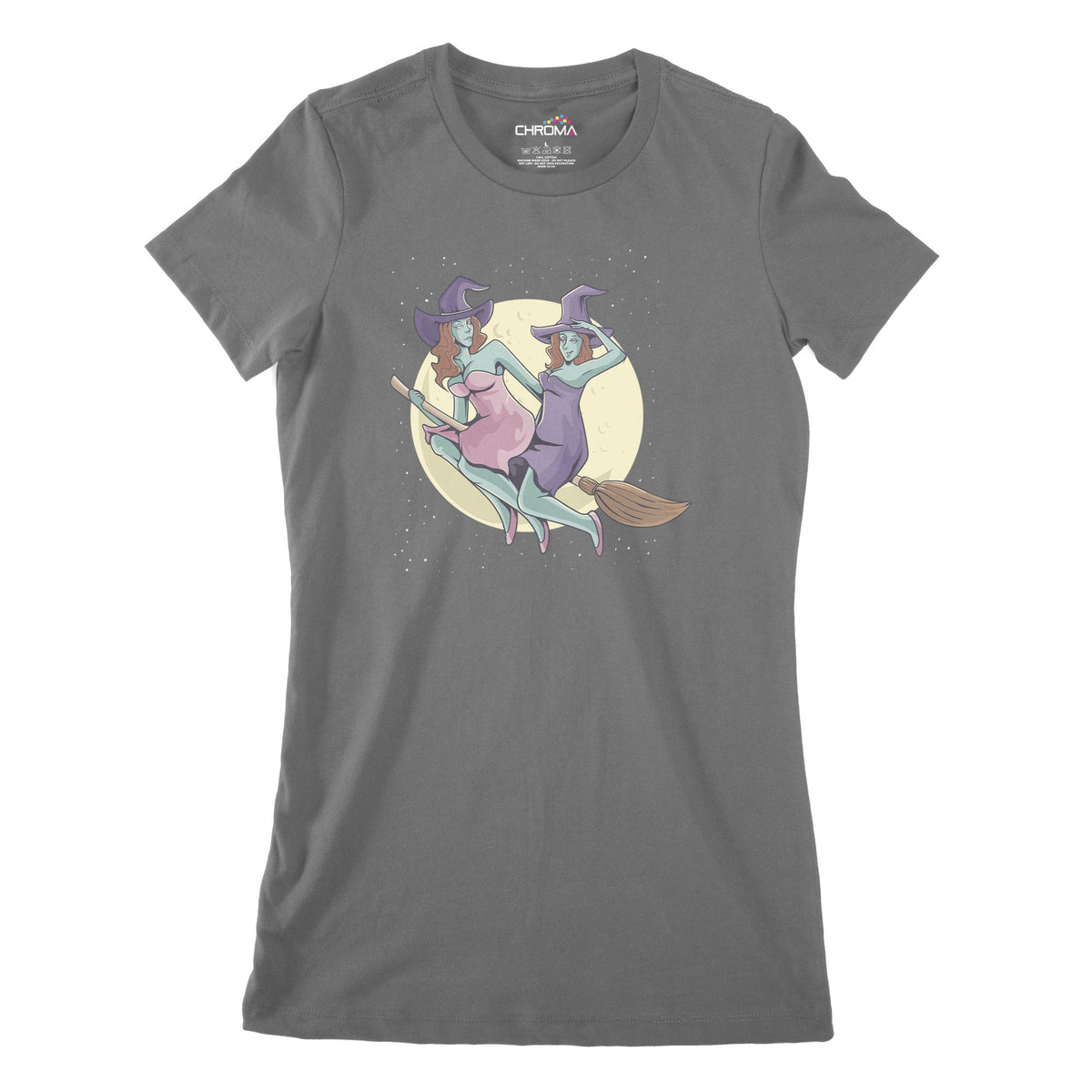 Witches Women's Classic Fitted T-Shirt | Premium Halloween Clothing Chroma Clothing