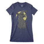 Wizard Cat Women's Classic Fitted T-Shirt | Premium Halloween Clothing Chroma Clothing