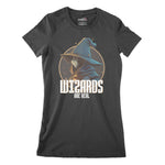 Wizards Are Real Women's Classic Fitted T-Shirt | Premium Halloween Cl Chroma Clothing