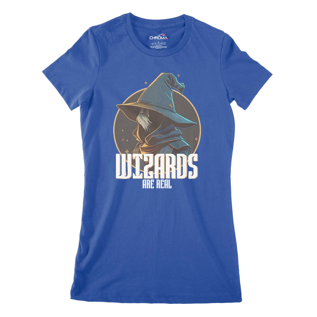 Wizards Are Real Women's Classic Fitted T-Shirt | Premium Halloween Cl Chroma Clothing
