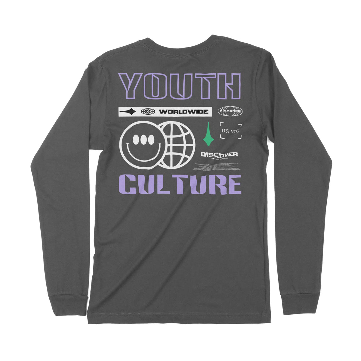 Youth Culture | Back Print | Long-Sleeve T-Shirt | Premium Quality Str Chroma Clothing