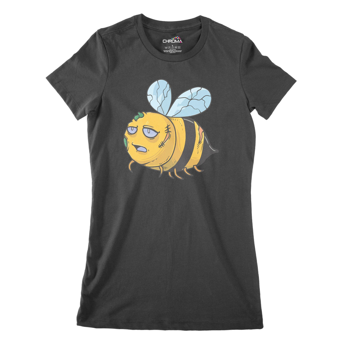 Zom-Bee Women's Classic Fitted T-Shirt | Premium Halloween Clothing Chroma Clothing