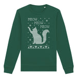 Meow Meow Cat Christmas | Vintage Rocker Sweatshirt