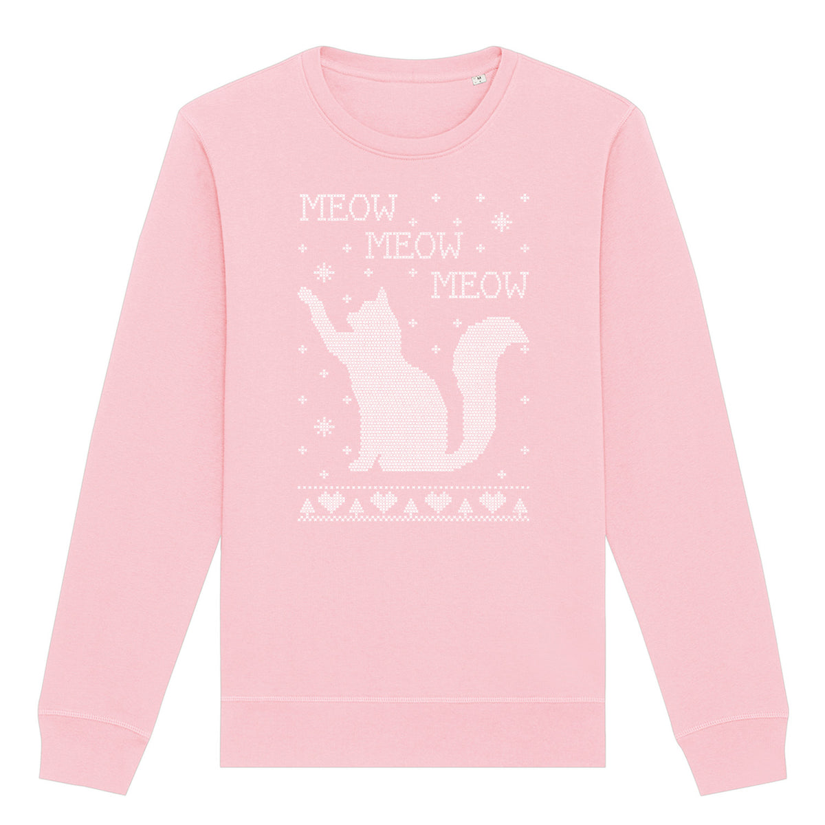Meow Meow Cat Christmas | Vintage Rocker Sweatshirt