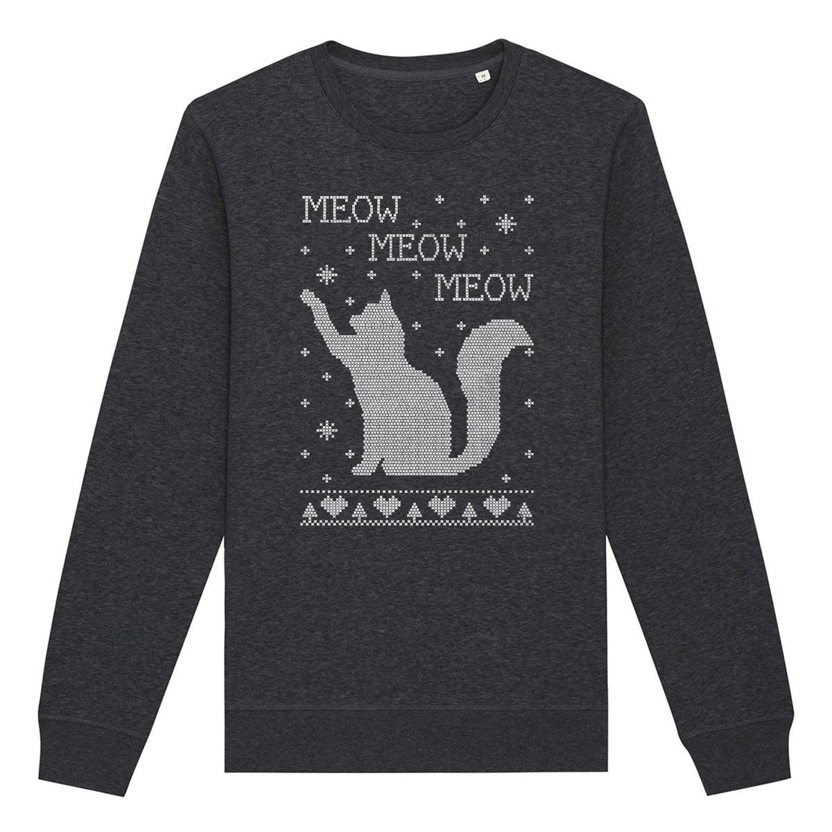 Meow Meow Cat Christmas | Vintage Rocker Sweatshirt
