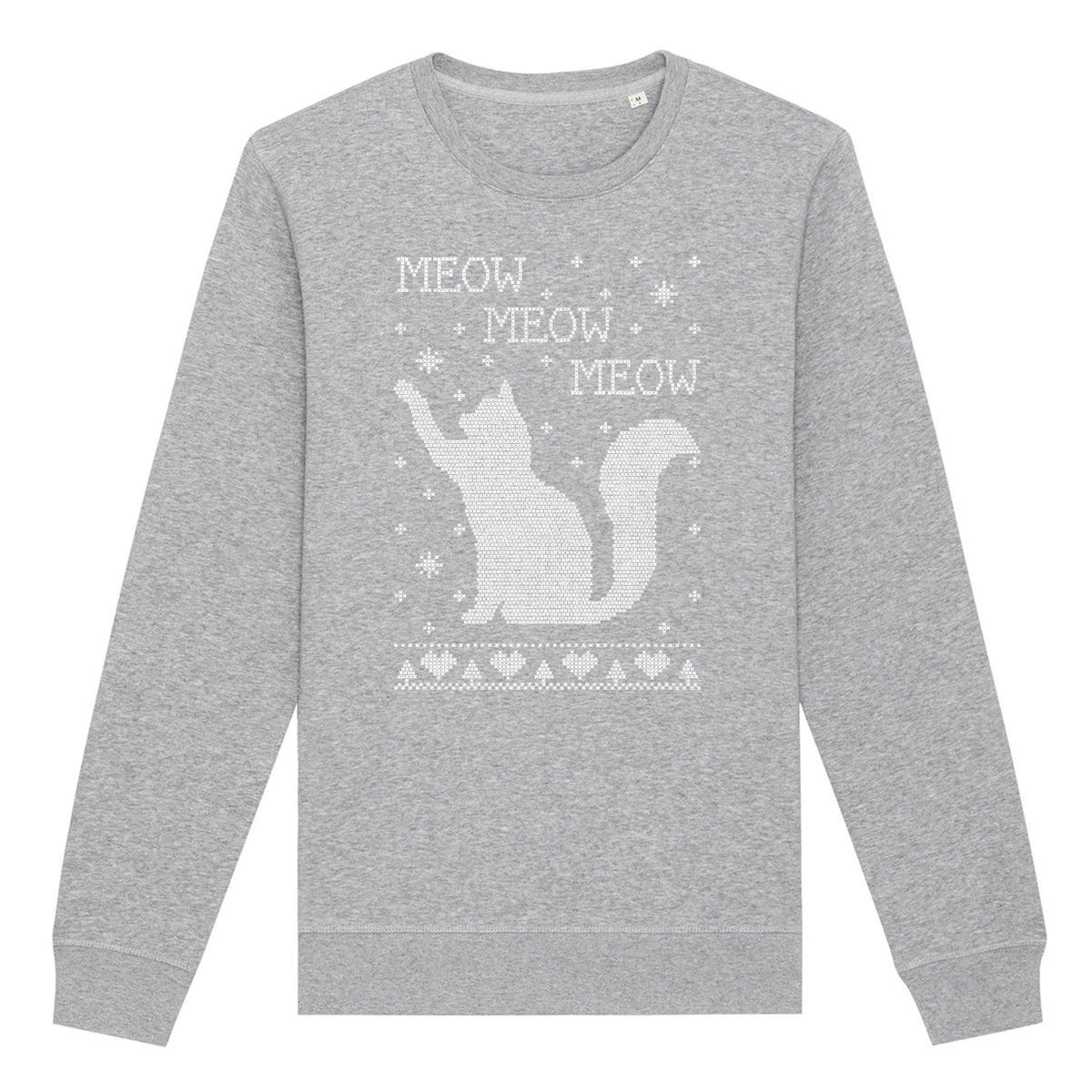 Meow Meow Cat Christmas | Vintage Rocker Sweatshirt