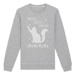 Meow Meow Cat Christmas | Vintage Rocker Sweatshirt