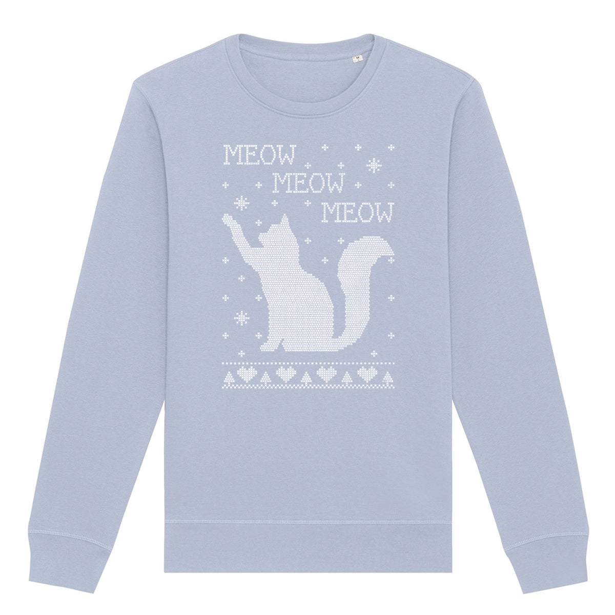 Meow Meow Cat Christmas | Vintage Rocker Sweatshirt