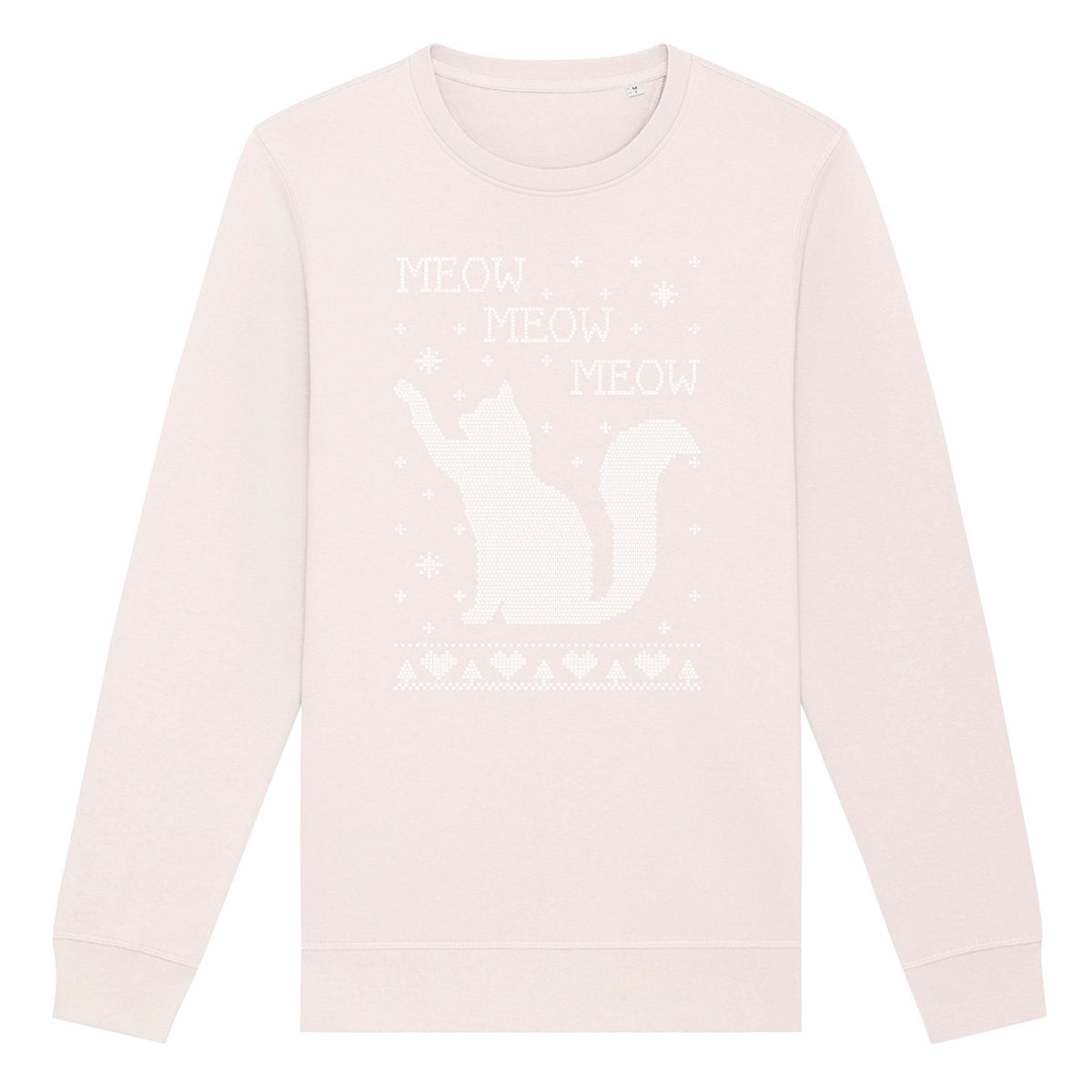 Meow Meow Cat Christmas | Vintage Rocker Sweatshirt