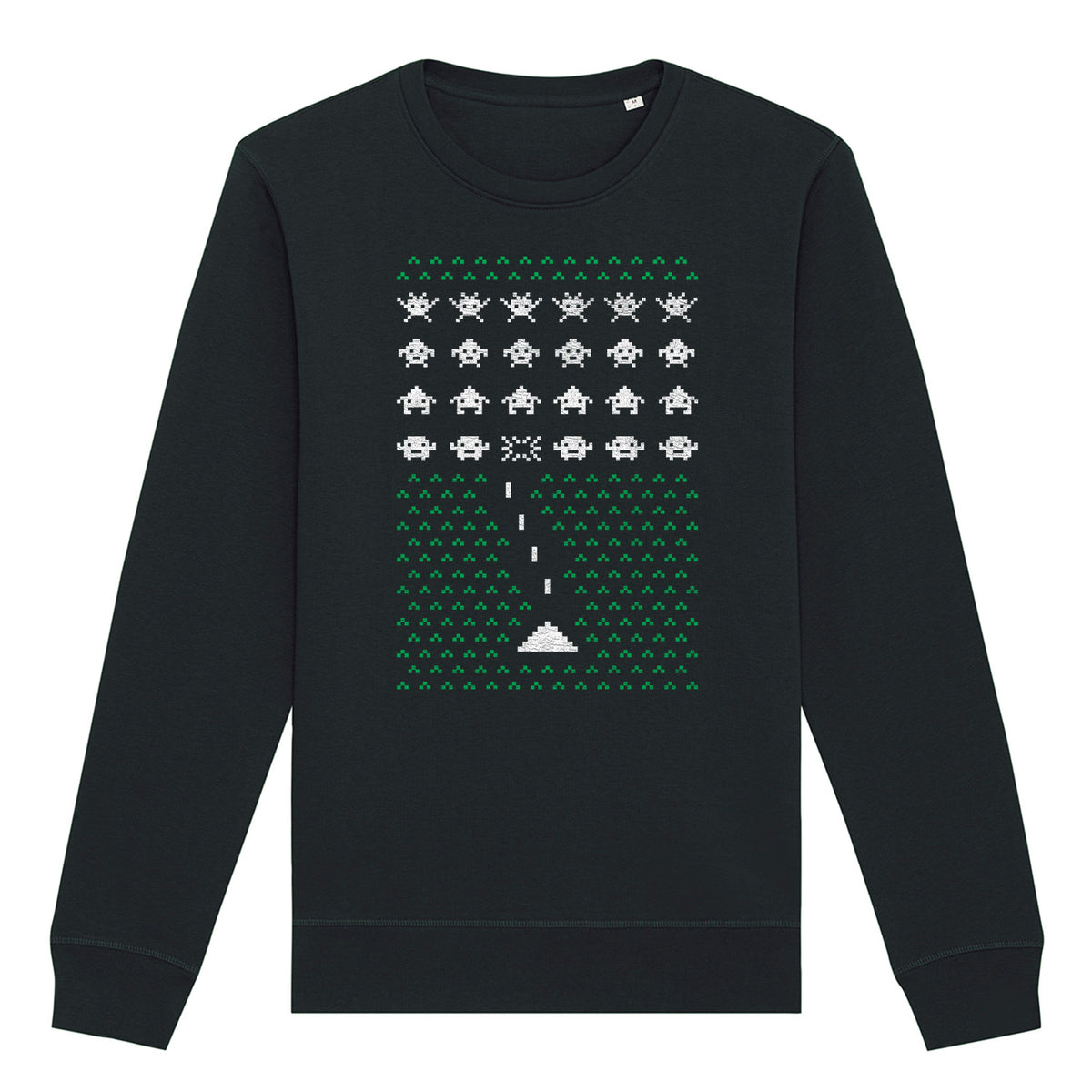 Space Invader Gaming Christmas | Vintage Rocker Sweatshirt
