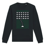 Space Invader Gaming Christmas | Vintage Rocker Sweatshirt