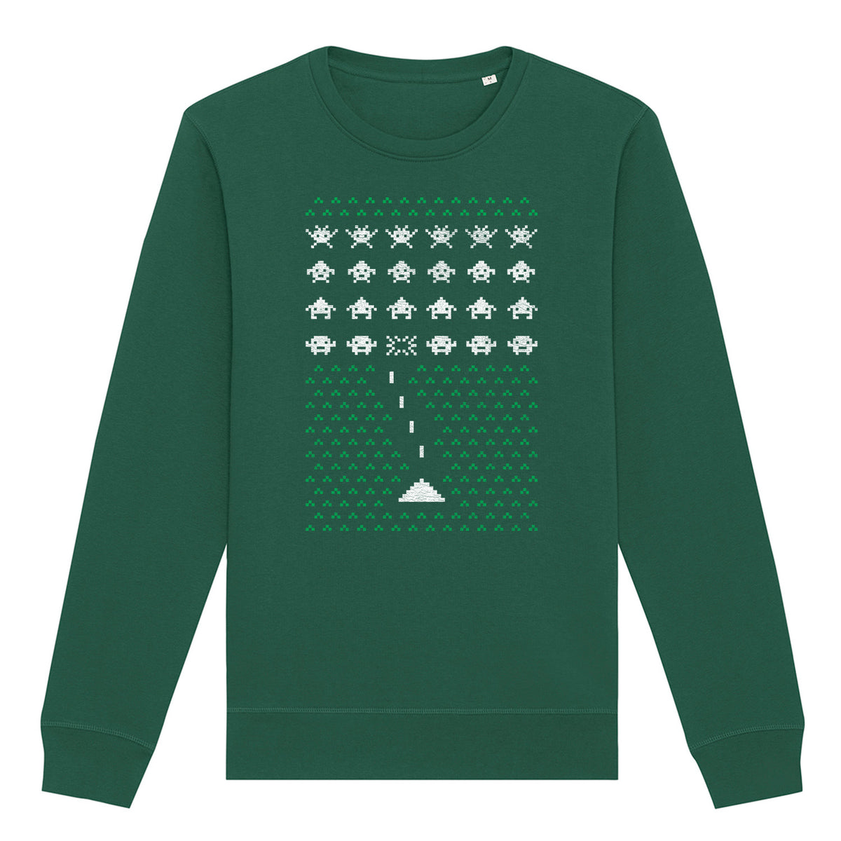 Space Invader Gaming Christmas | Vintage Rocker Sweatshirt