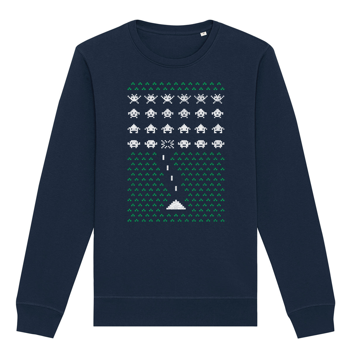 Space Invader Gaming Christmas | Vintage Rocker Sweatshirt