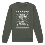 Merry Christmas Party Animal | Vintage Rocker Sweatshirt