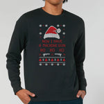 Now I Have A Machine Gun Christmas | Vintage Rocker Sweatshirt