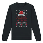 Now I Have A Machine Gun Christmas | Vintage Rocker Sweatshirt