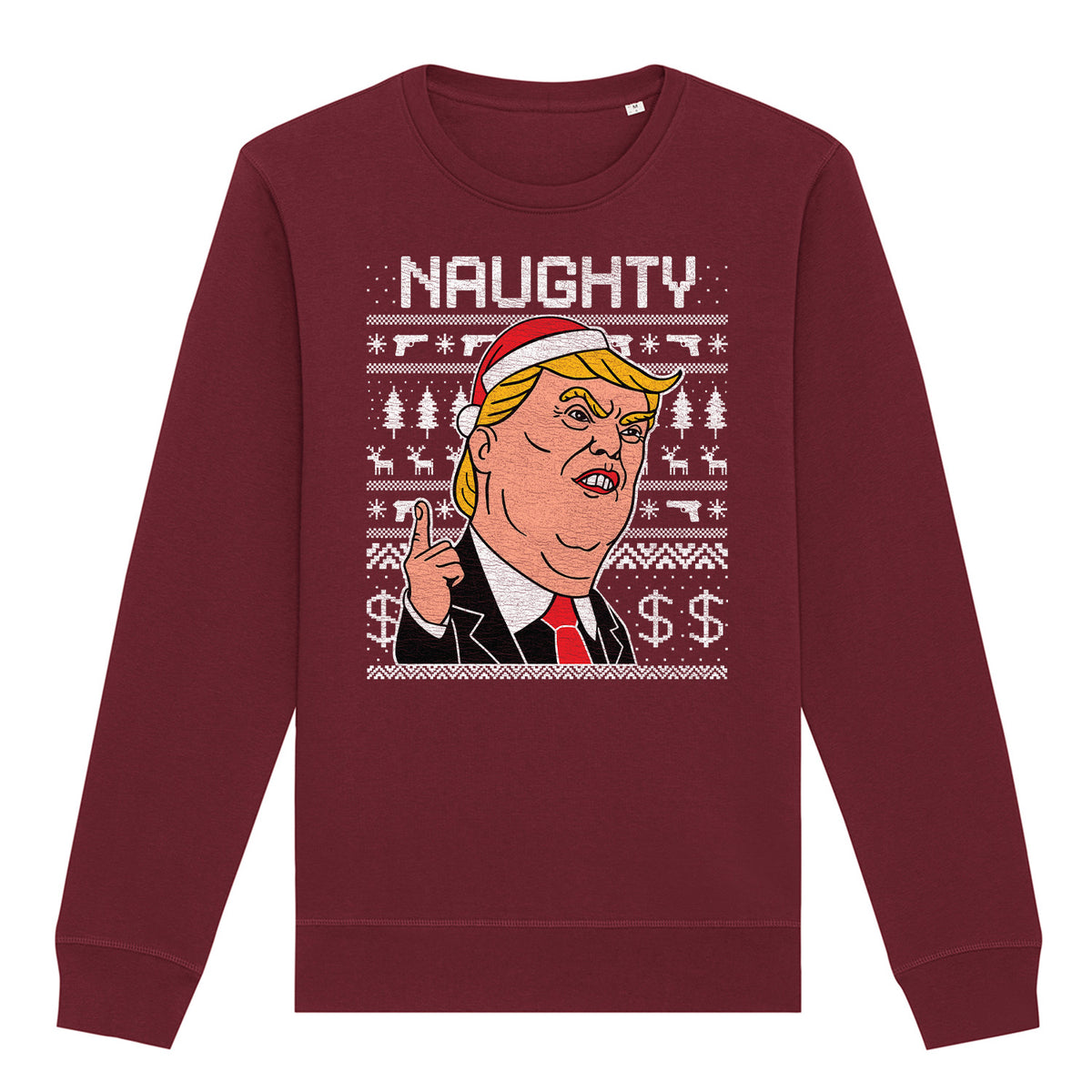 Naughty Trump Christmas | Vintage Rocker Sweatshirt