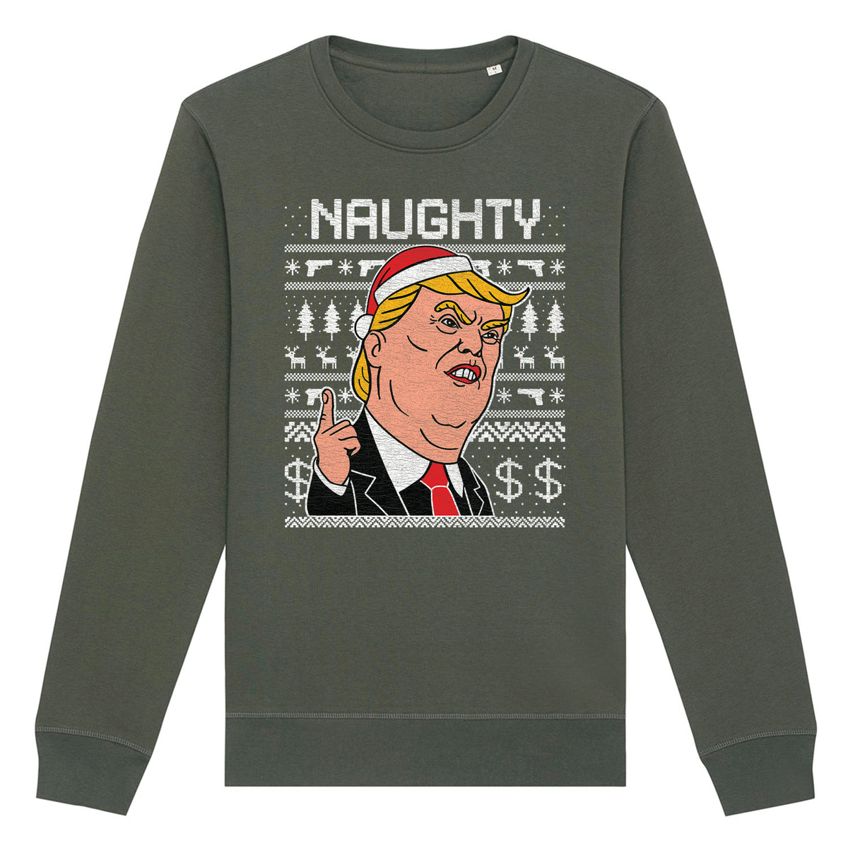 Naughty Trump Christmas | Vintage Rocker Sweatshirt