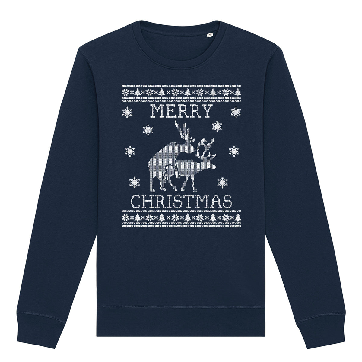 Merry Christmas Deer | Vintage Rocker Sweatshirt