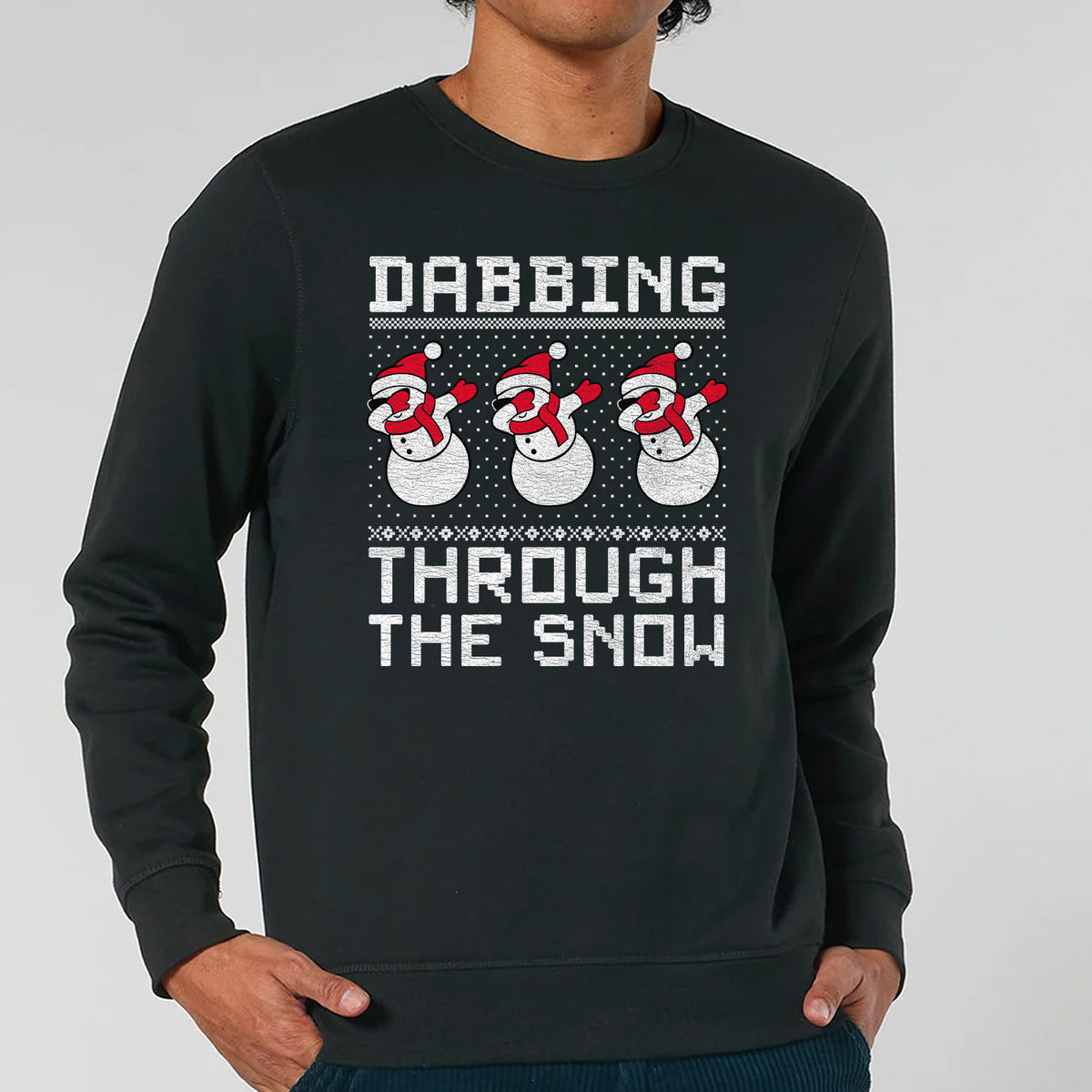 Dabbing Through The Snow | Vintage Rocker Sweatshirt