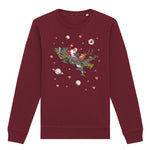 Santa Rocket Christmas | Vintage Rocker Sweatshirt