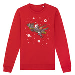 Santa Rocket Christmas | Vintage Rocker Sweatshirt