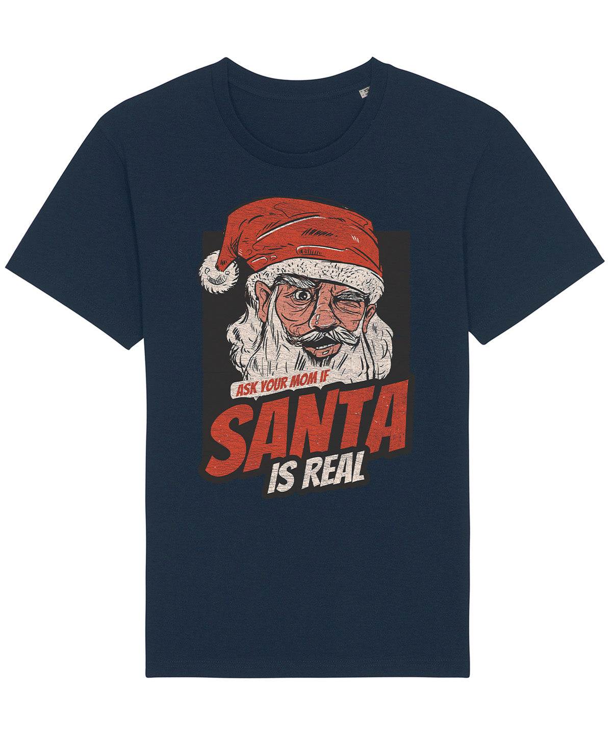 Santa Is Real | Vintage Christmas Rocker T-Shirt Chroma Clothing