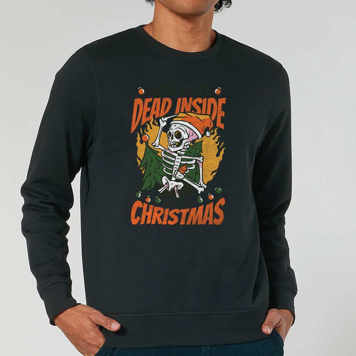 Dead Inside Christmas | Vintage Rocker Sweatshirt Chroma Clothing