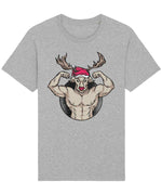 Rudolph Muscles | Vintage Christmas Rocker T-Shirt Chroma Clothing
