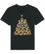 Christmas Tree Pugs | Vintage Christmas Rocker T-Shirt Chroma Clothing