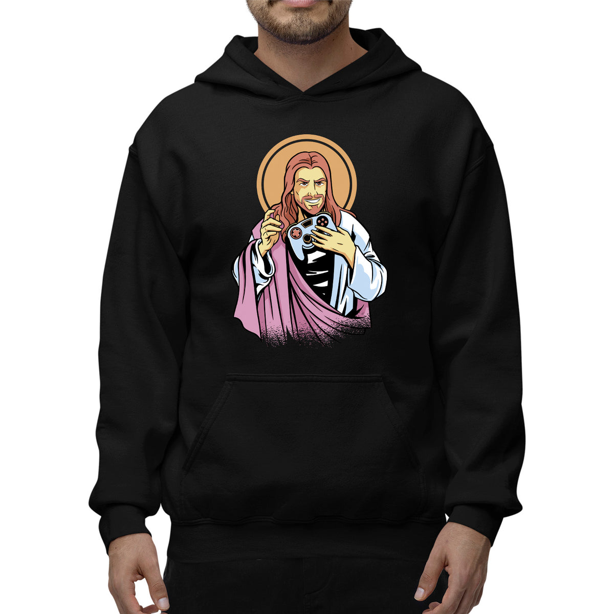 Gaming Jesus Unisex Adult Hoodie