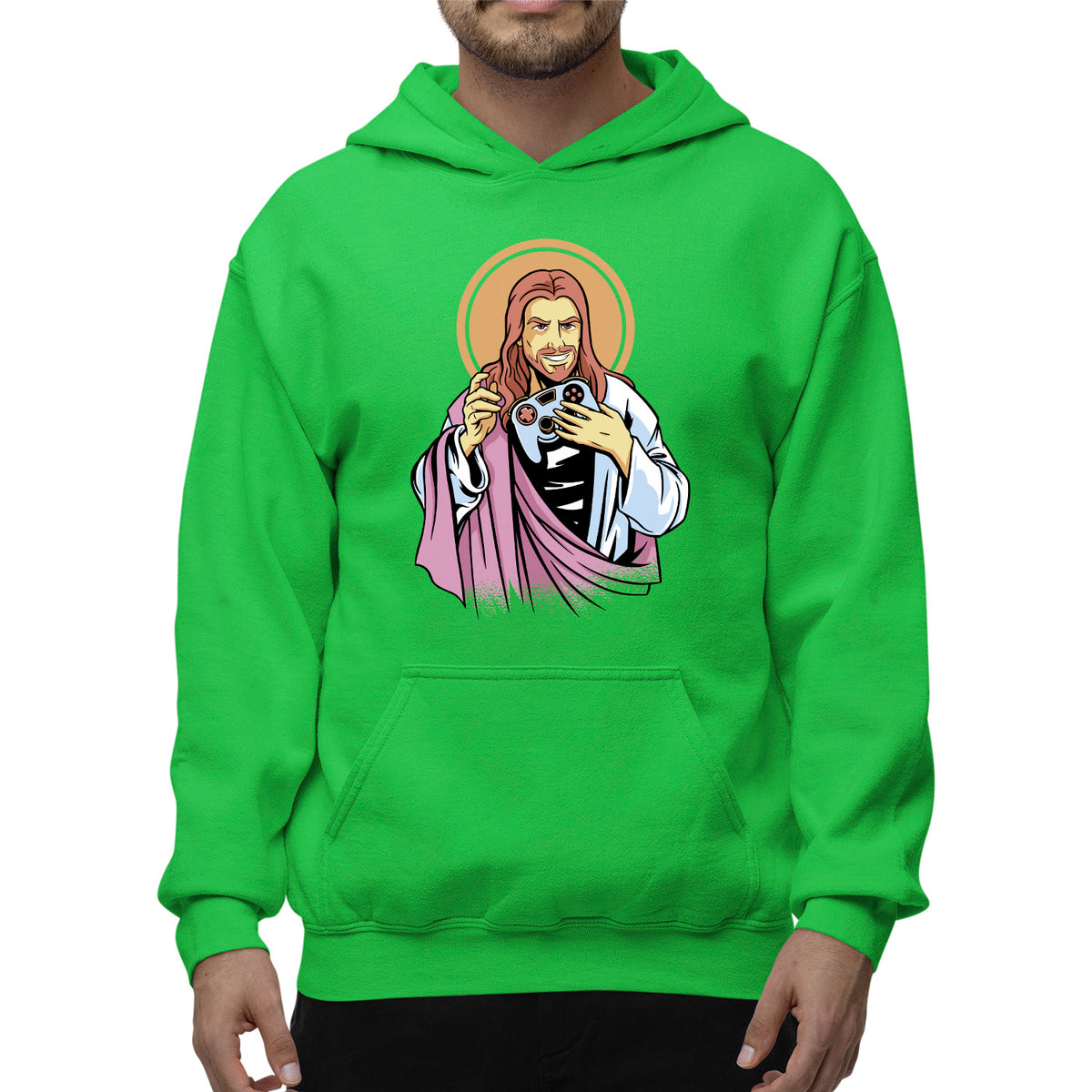 Gaming Jesus Unisex Adult Hoodie
