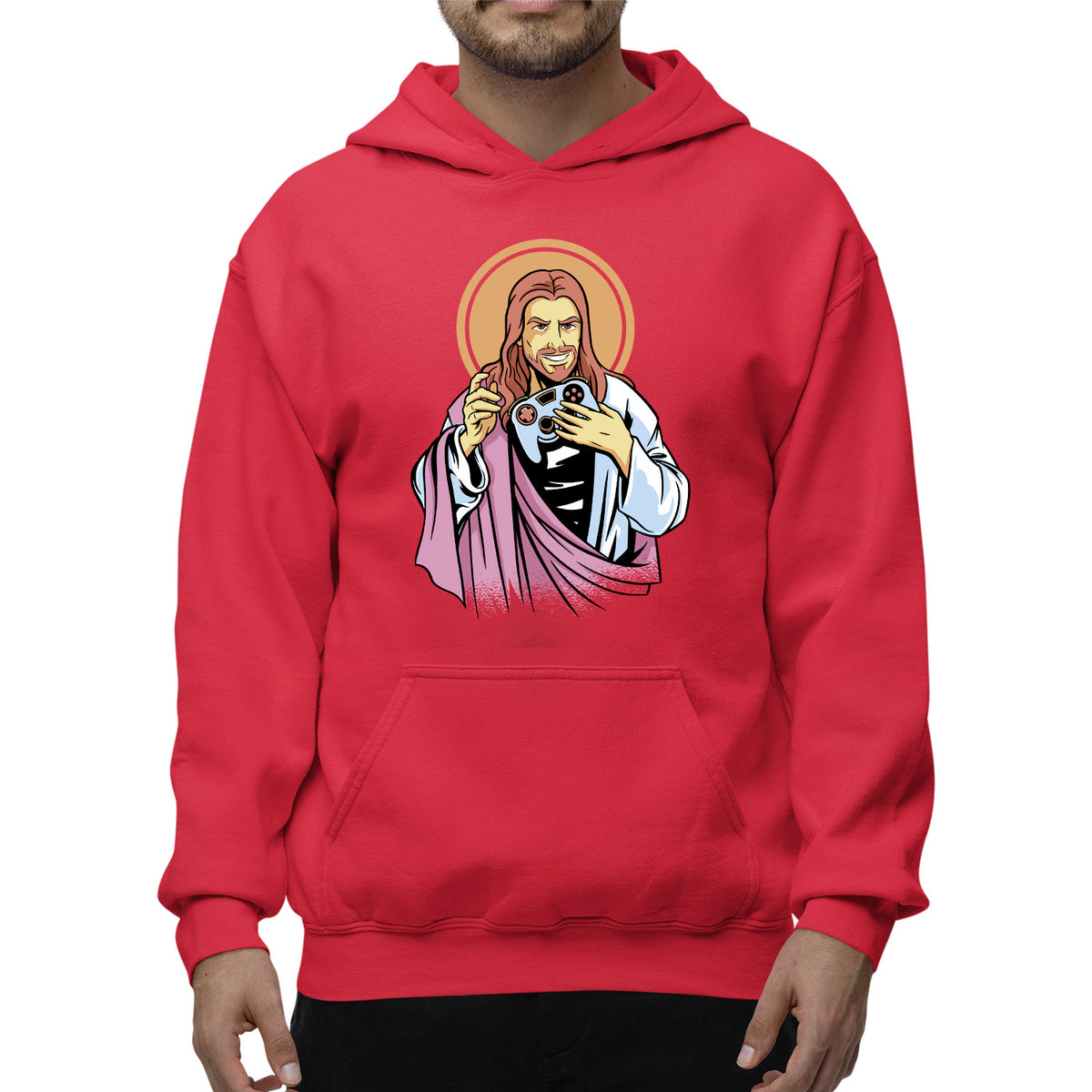 Gaming Jesus Unisex Adult Hoodie