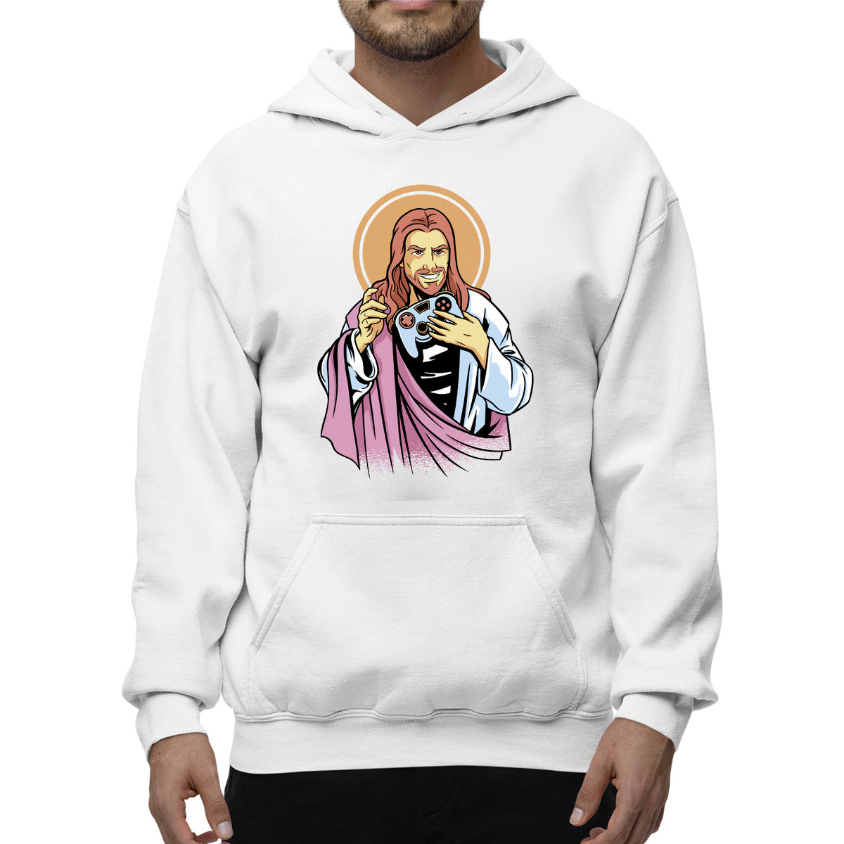 Gaming Jesus Unisex Adult Hoodie