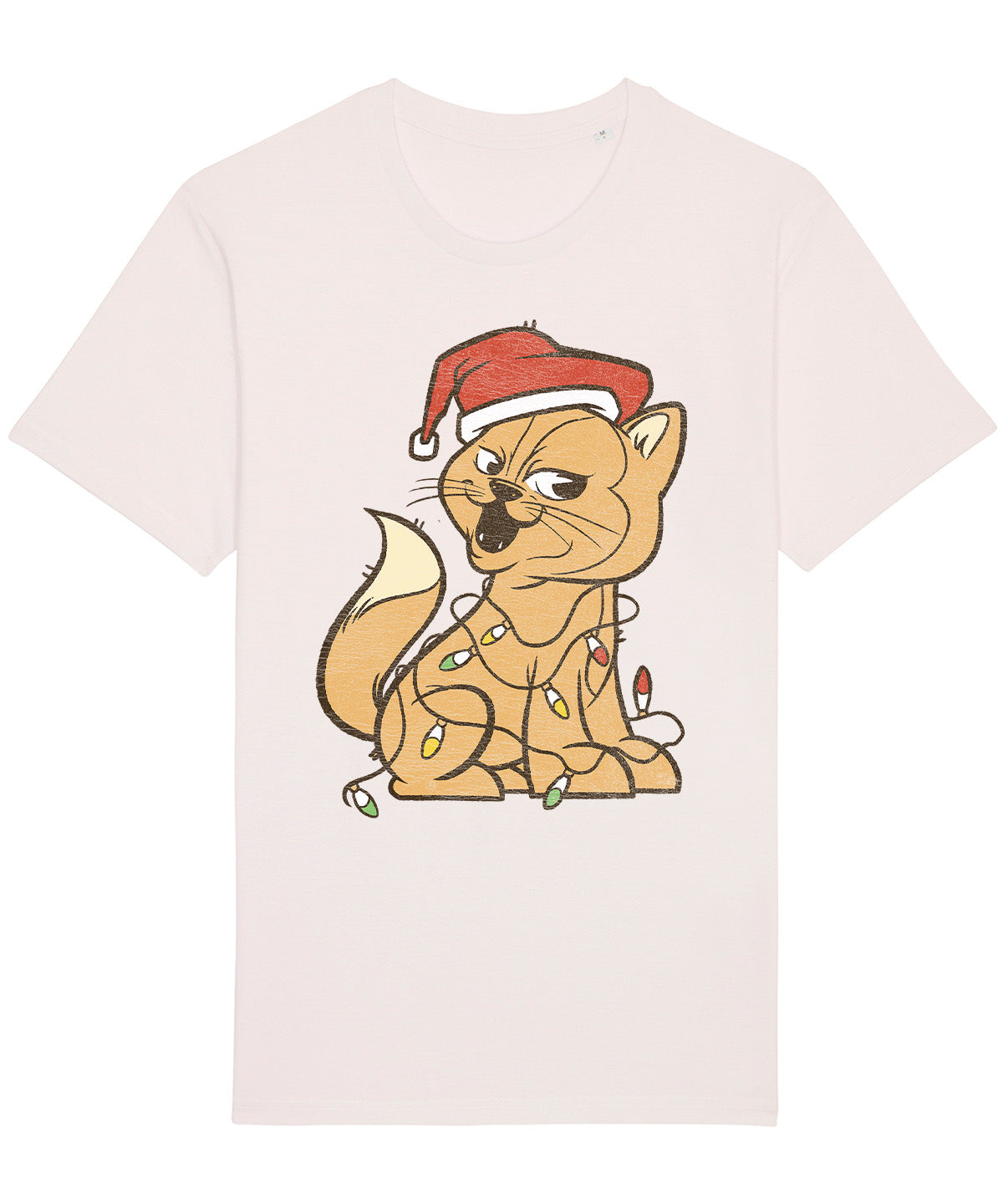 Xmas Cat Lights | Vintage Christmas Rocker T-Shirt