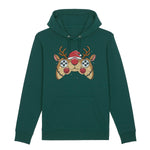 Reindeer Joystick Gamer | Vintage Rocker Hoodie