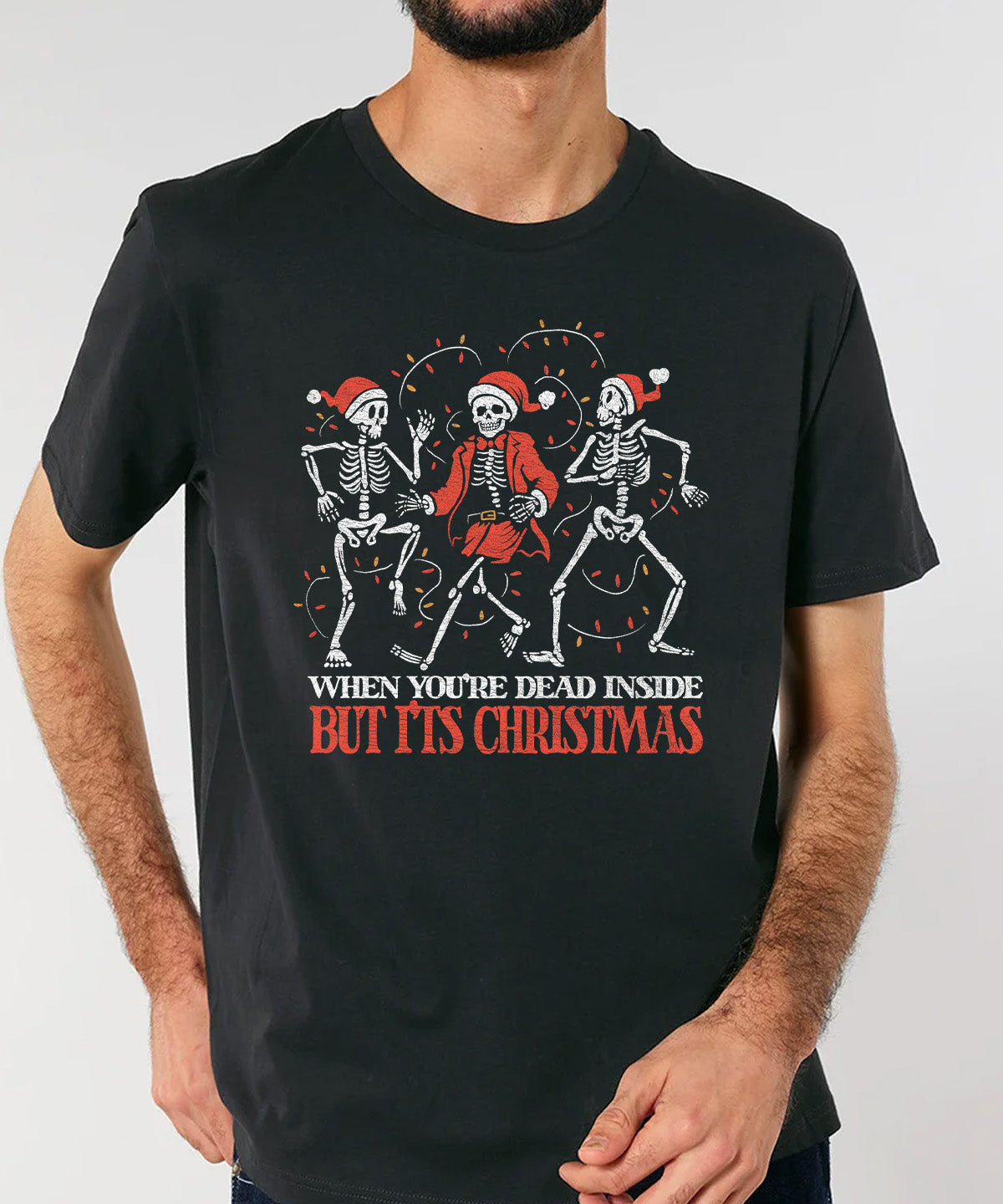 Dead Skeletons | Vintage Christmas Rocker T-Shirt