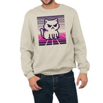 Retro Grumpy Cat| Unisex Adult Sweatshirt | Premium Halloween Clothing