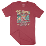 Crazy Christmas Lady | Unisex Christmas T-Shirt Chroma Clothing
