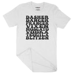 Dasher Prancer Vodka Tequila | Unisex Christmas T-Shirt Chroma Clothing