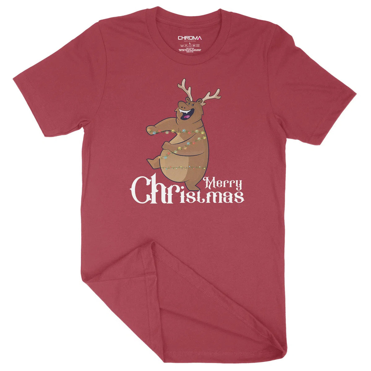 Merry Christmas Capybara | Unisex Christmas T-Shirt Chroma Clothing